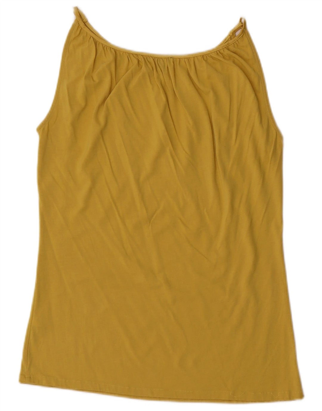Top camis Massimo Dutti pentru femei UK 14 Medium Yellow Lyocell