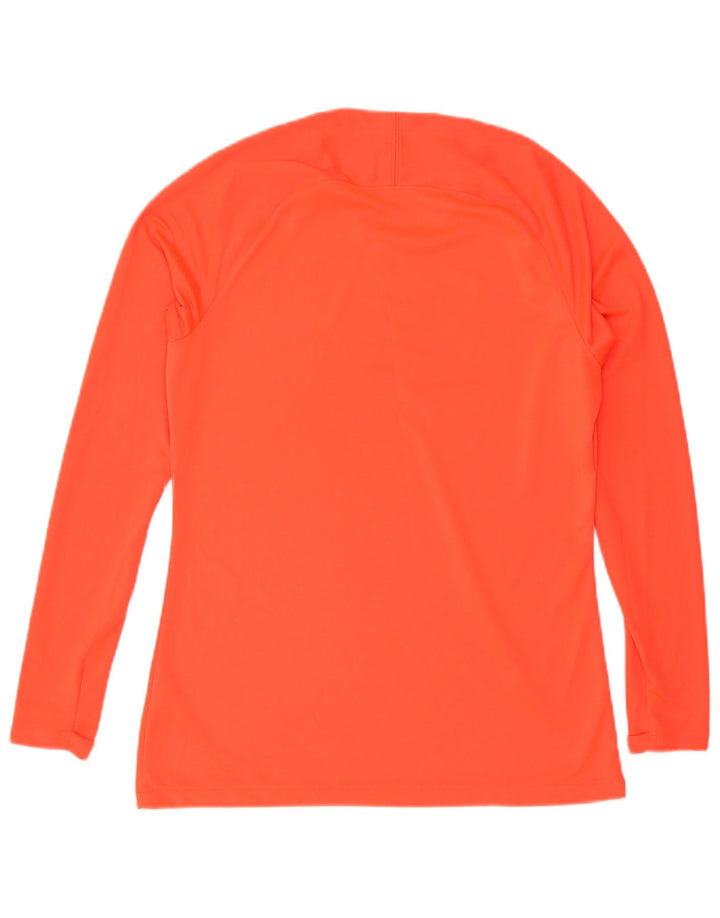 Nike Dri Fit Top cu mânecă lungă pentru bărbați, portocaliu mare