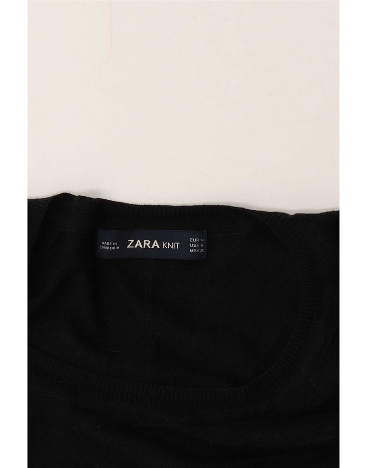 Pulover pentru damă Zara, cu gât turnut, UK 14 Medium Negru