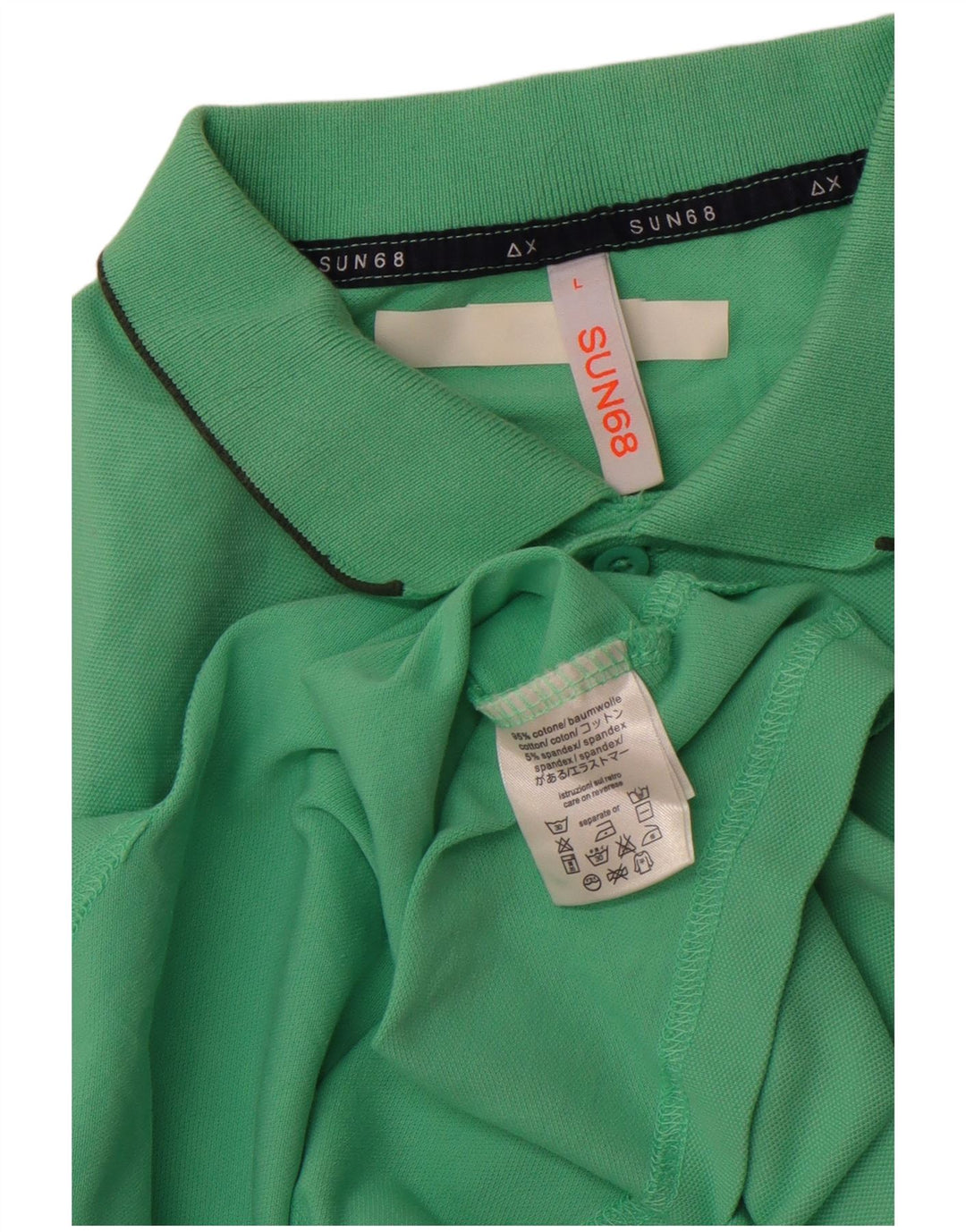 SUNDEK tricou polo pentru bărbați, bumbac verde mare