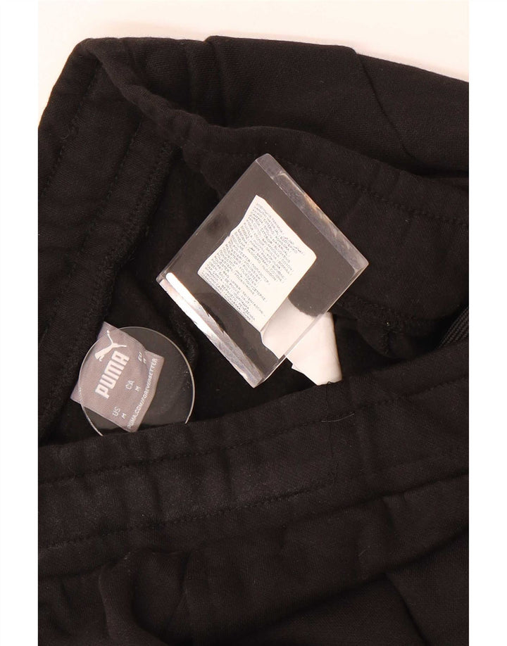 Pantaloni de trening Puma pentru bărbați Joggeri, bumbac mediu negru
