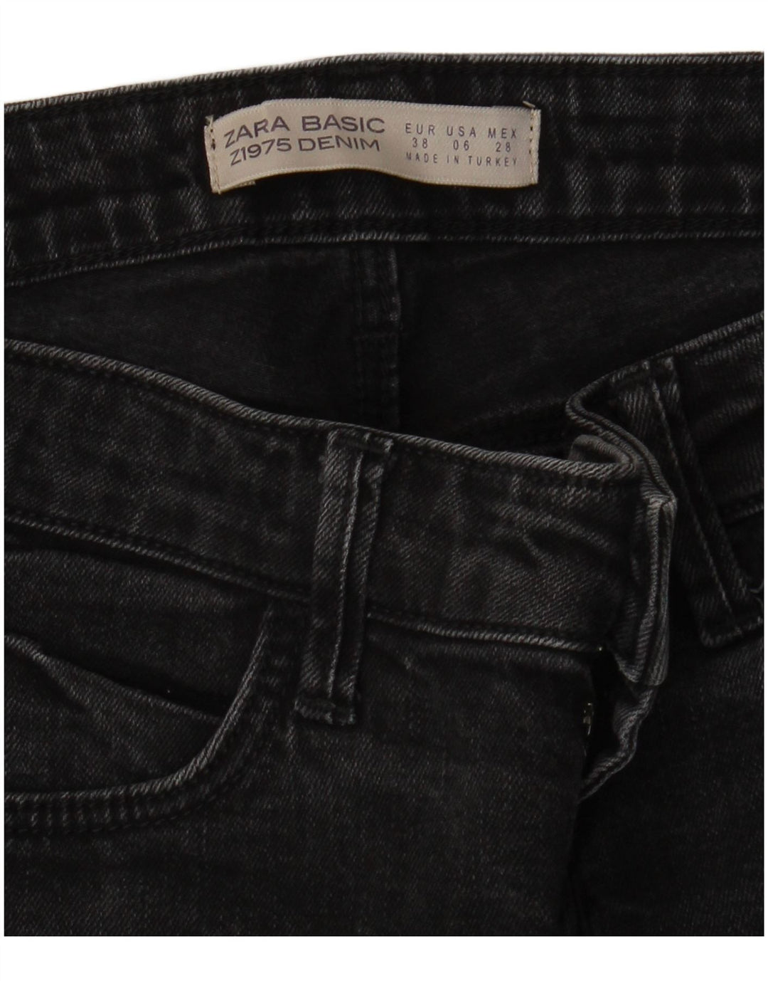 Blugi slim dama Zara EU 38 Mici W28 L27 Gri