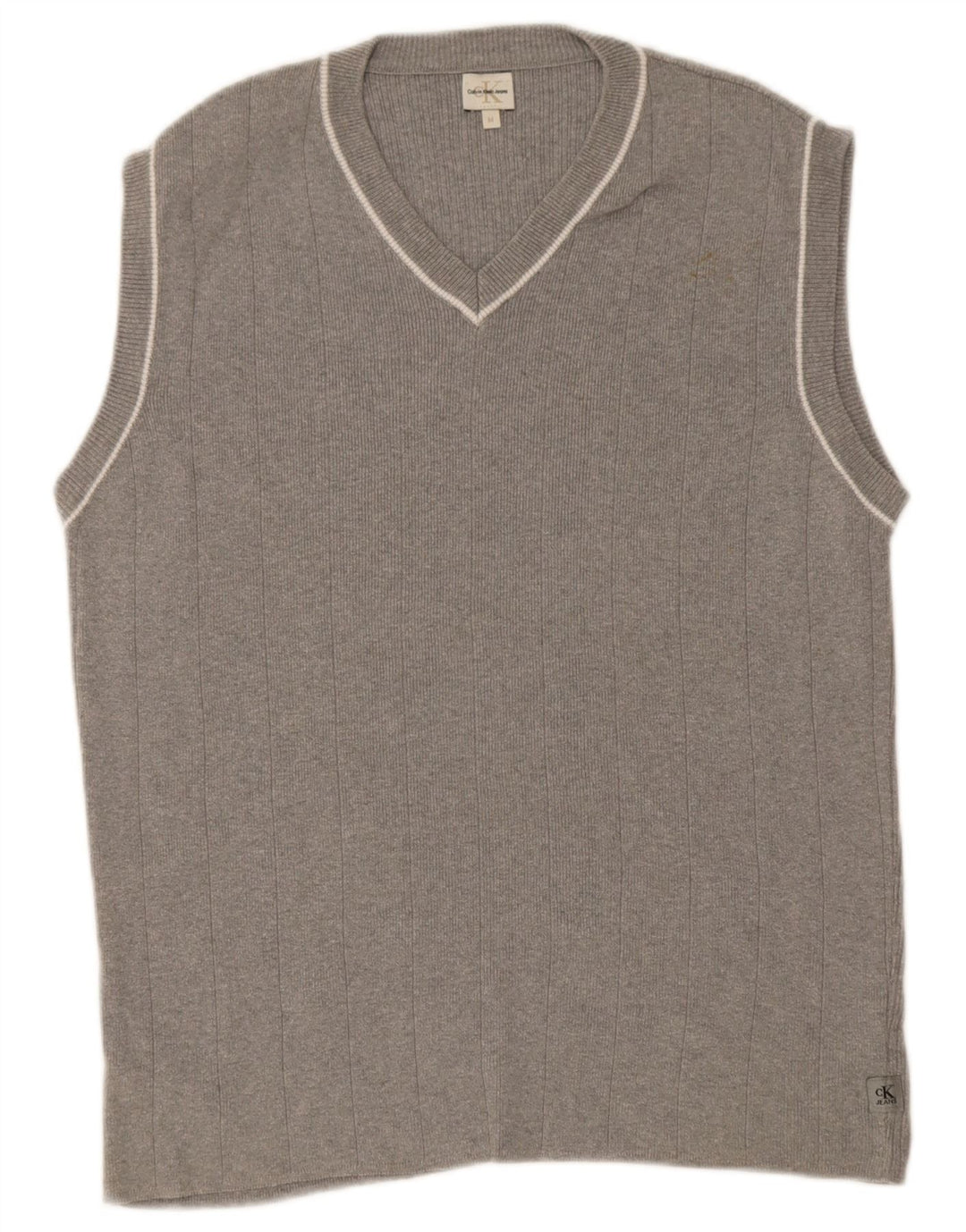 Calvin Klein Jeans Mens Vest Tank Top Bumbac Gri mediu