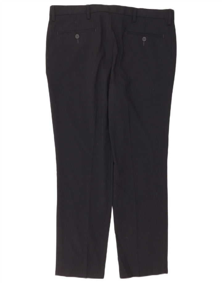Pantaloni chino pentru bărbați Marks & Spencer Slim Fit L36 L29 Poliester bleumarin