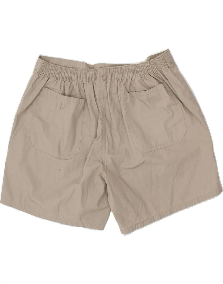 VINTAGE Womens High Waist Chino Shorts W28 Medium Grey Vintage Vintage and Second-Hand Vintage from Messina Hembry 