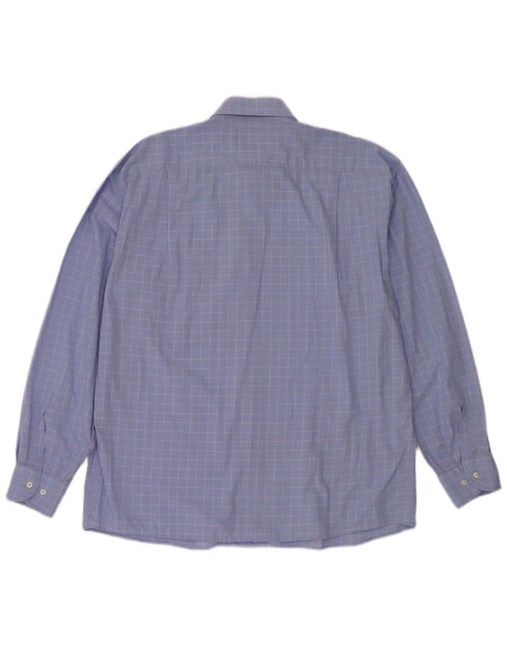 Cămașă pentru bărbați Roccobarocco Mărimea 44 17 1/2 XL Blue Check