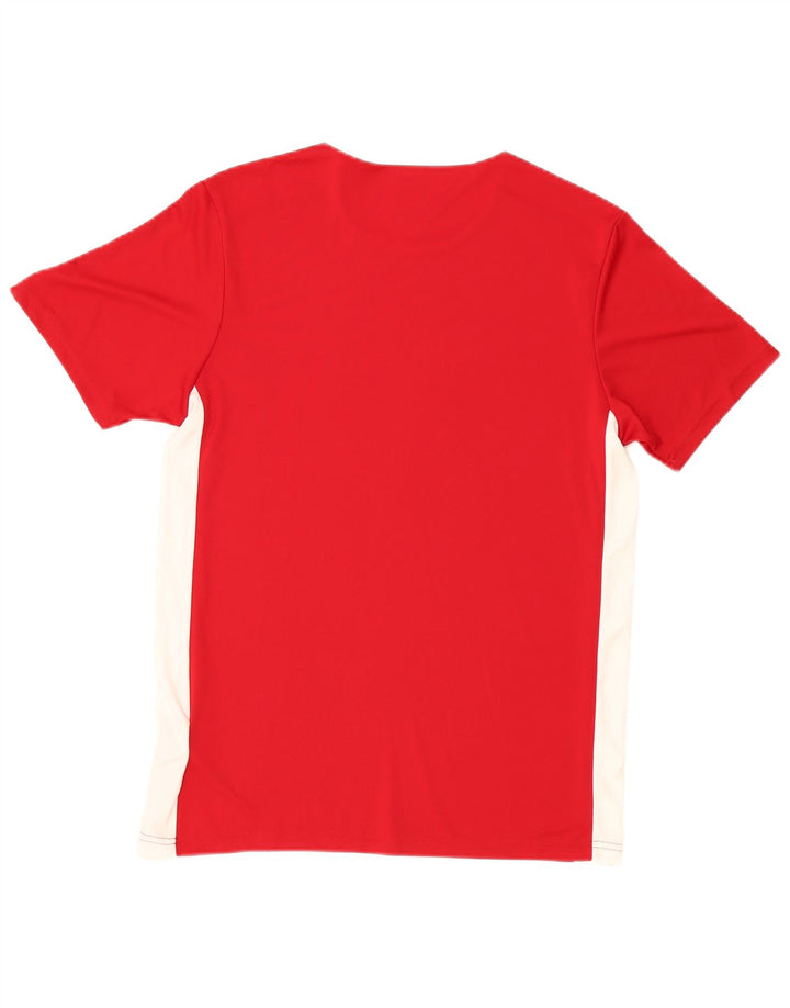 Tricou pentru bărbați Adidas Aeroready Top Mediu Roșu Colorblock Poliester