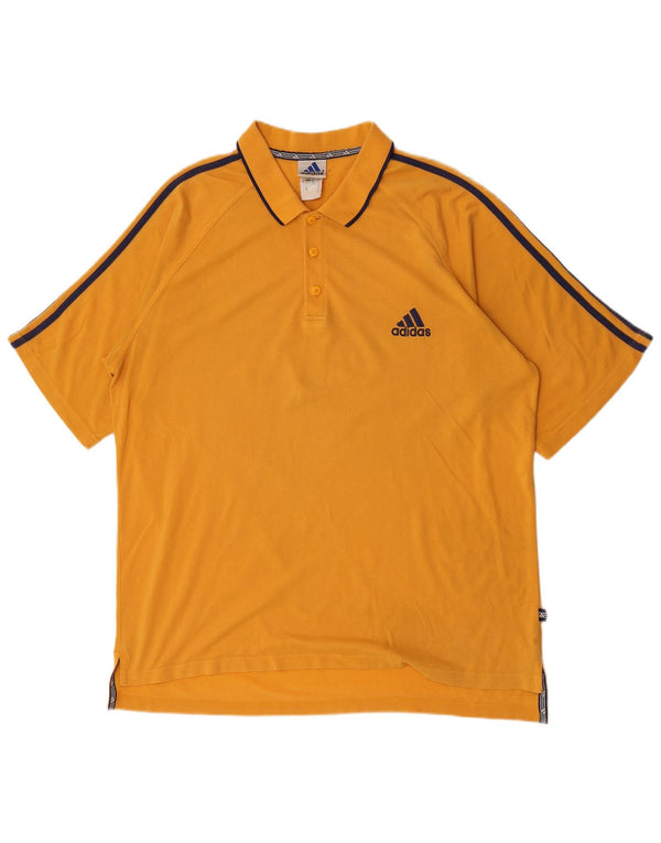 Tricou polo Adidas pentru bărbați UK 48/50 XL bumbac galben