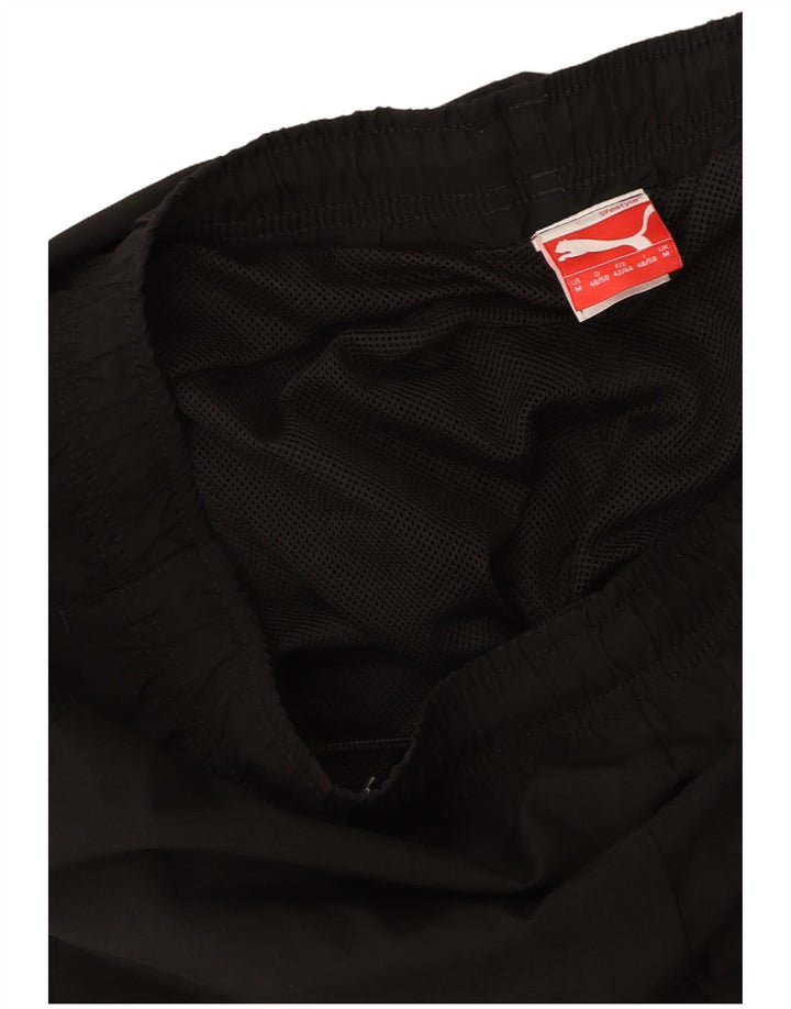 Pantaloni de trening grafic PUMA pentru bărbați Pantaloni de jogging mediu negru