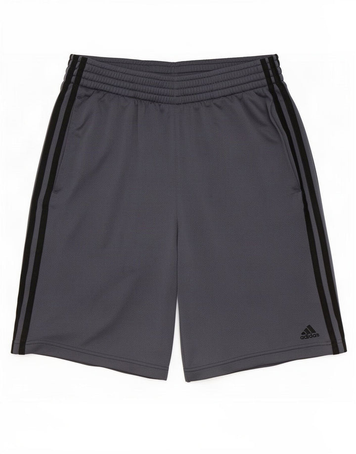 Pantaloni scurți sport pentru bărbați Adidas Mici, gri, poliester