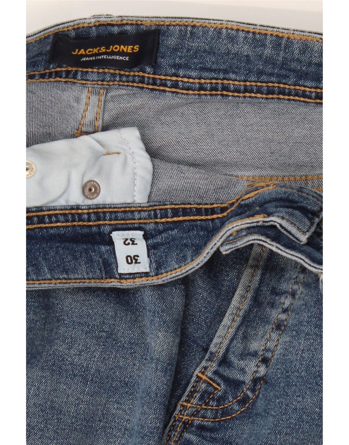 JACK & JONES Mens GLENN Slim Jeans W30 L32 Blue Cotton Vintage Jack & Jones and Second-Hand Jack & Jones from Messina Hembry 