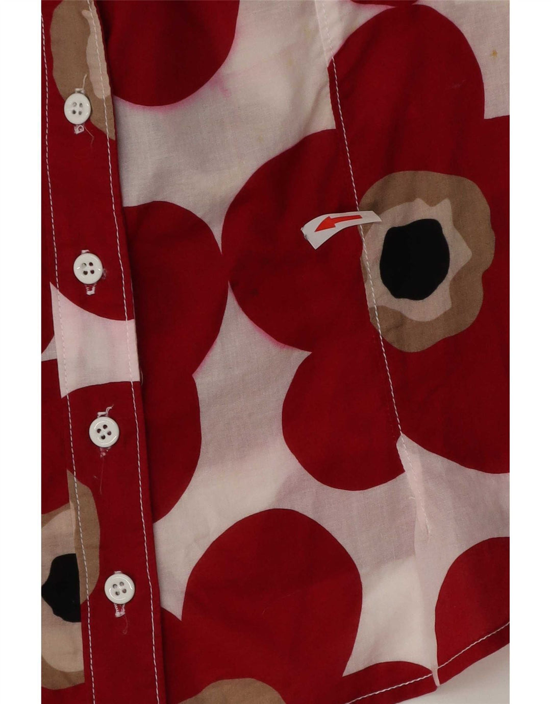 Dolce & Gabbana Crop Cami Top pentru femei IT 44 Medium Red Floral Bumbac