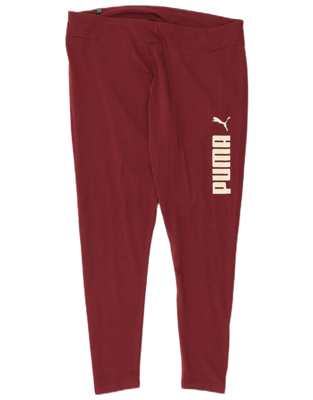 Leggings grafic PUMA pentru femei UK 18 XL bumbac burgundă