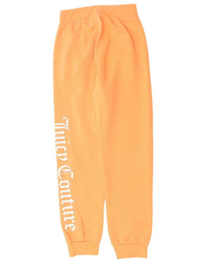 JUICY COUTURE Pantaloni de trening grafic pentru femei Joggeri UK 4 XS Portocaliu
