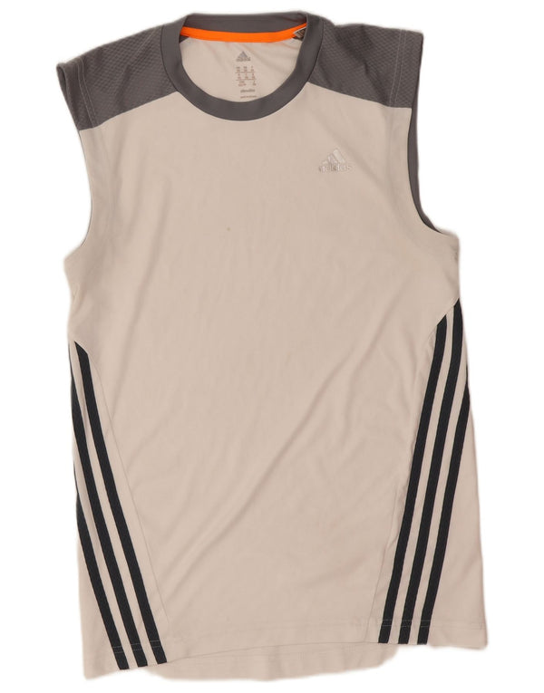 Vestă pentru bărbați Adidas XS, alb, poliester, sport