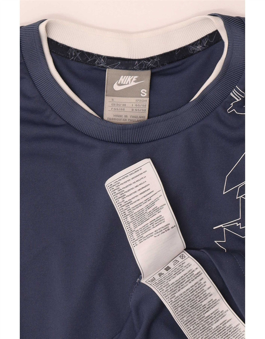 Vestă grafică pentru bărbați Nike Marea Britanie 36/38 Poliester geometric, albastru mic