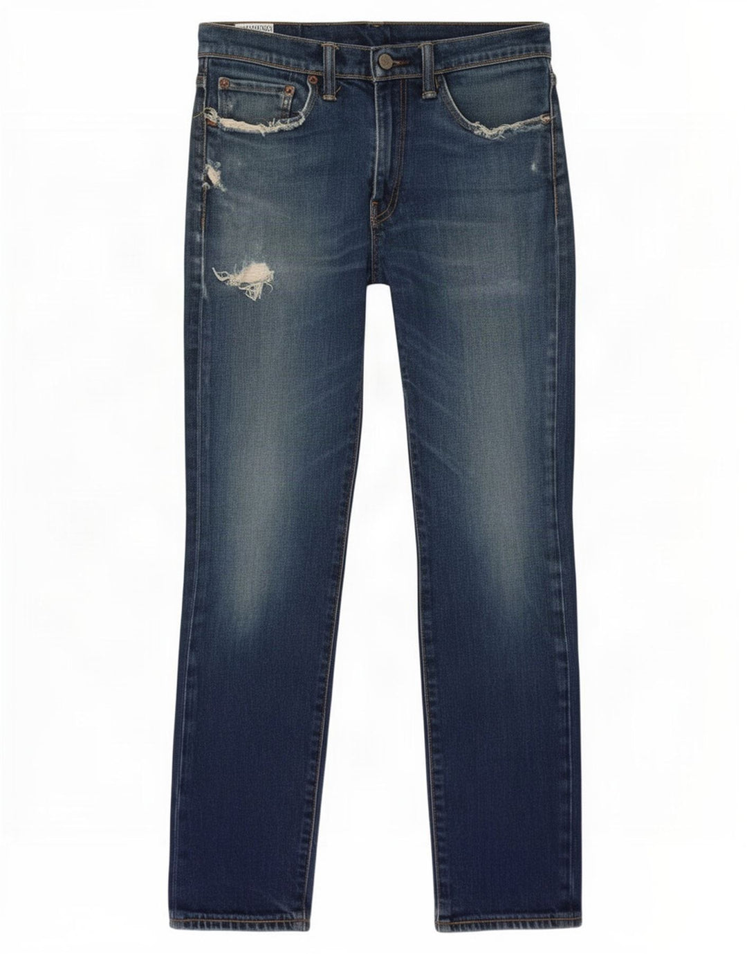 Blugi slim pentru bărbați Levi's Distressed W32 L27 Bumbac albastru
