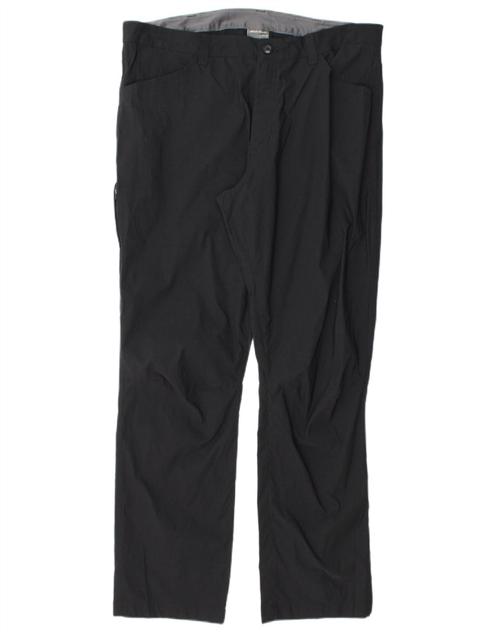 Pantaloni cargo drepti pentru bărbați EDDIE BAUER L40 L32 Nylon negru