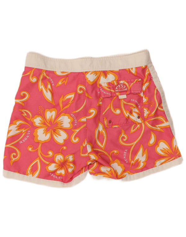 Sundek Pantaloni scurti de baie pentru femei UK 16, mari, roz, florale