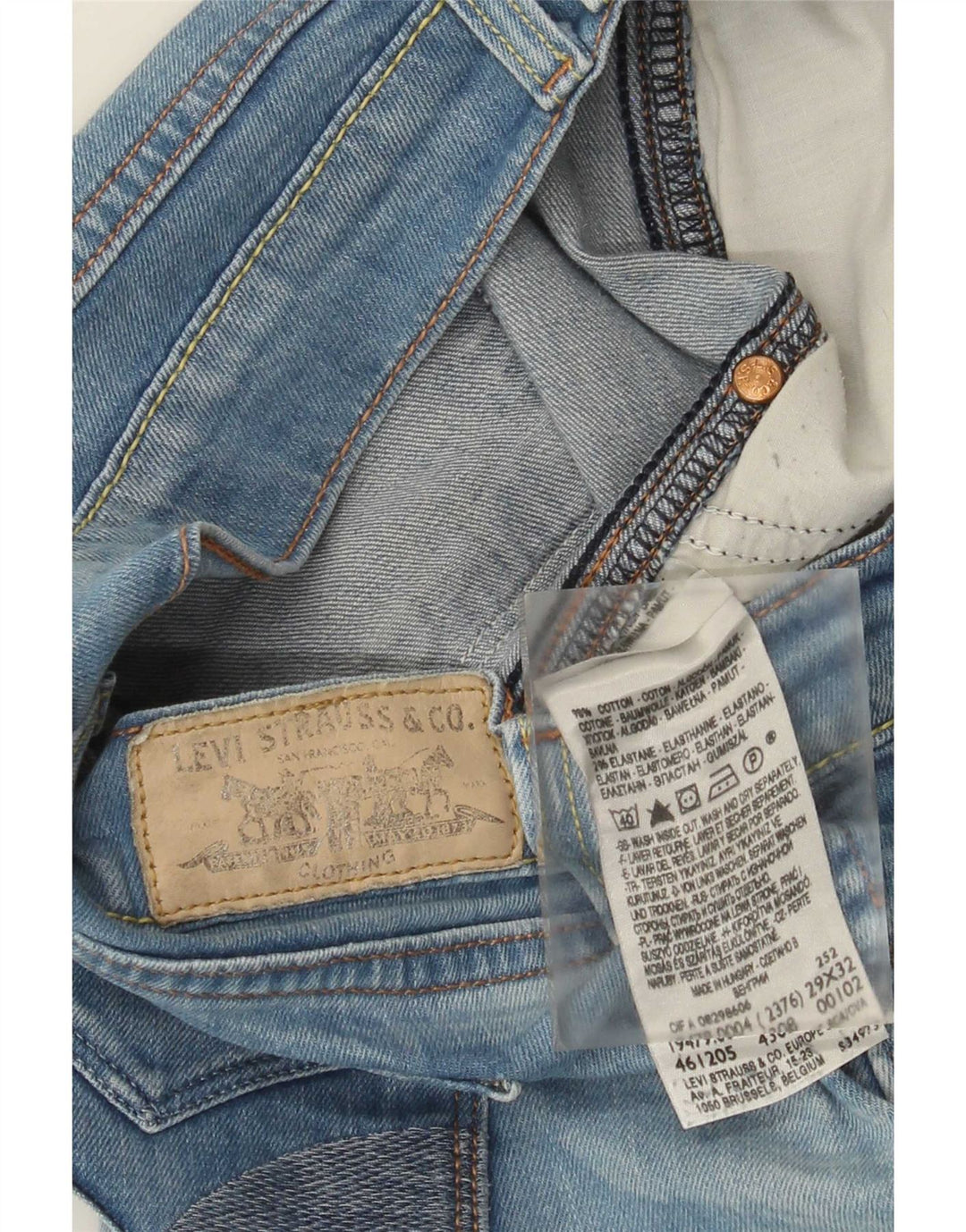 Blugi evazați pentru femei Levi's W29 L32 Bumbac albastru