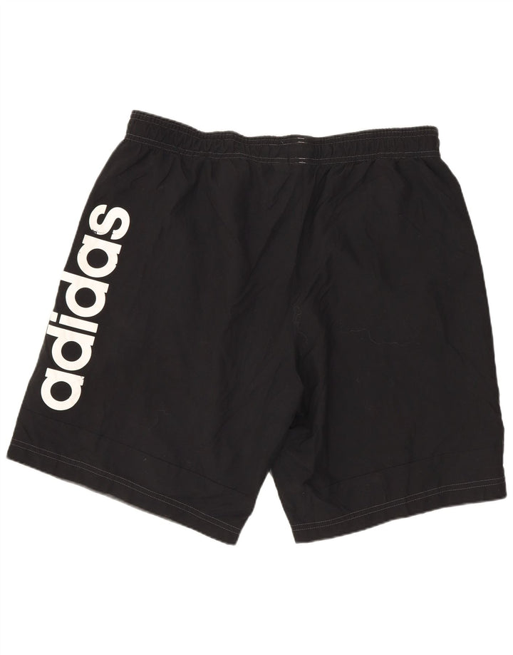 Pantaloni scurți sport grafic ADIDAS pentru bărbați, mari, gri, poliester color bloc