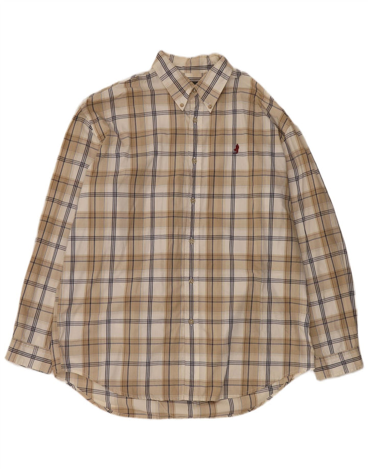 Cămașă pentru bărbați Marlboro Classics 2XL, bej, din bumbac