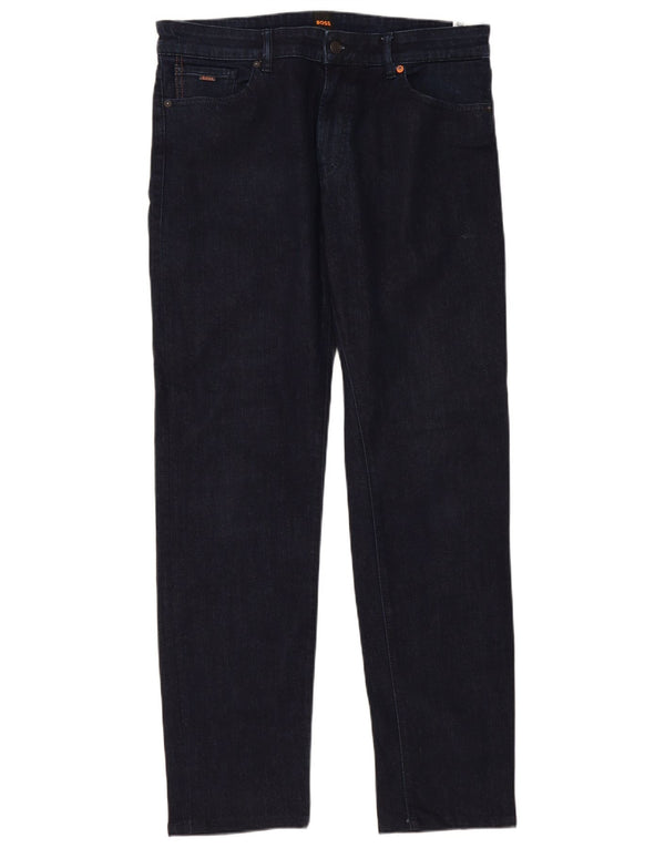 Blugi slim pentru femei Hugo Boss W36 L34 bumbac bleumarin