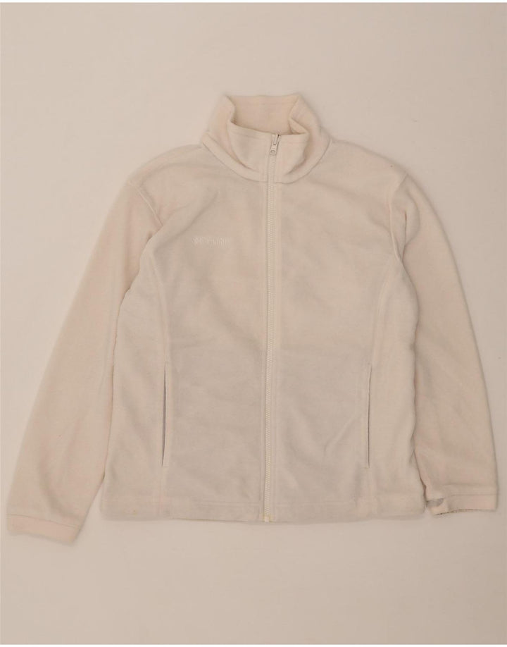 Jachetă Columbia pentru femei Liner Fleece UK 14 Poliester alb mediu