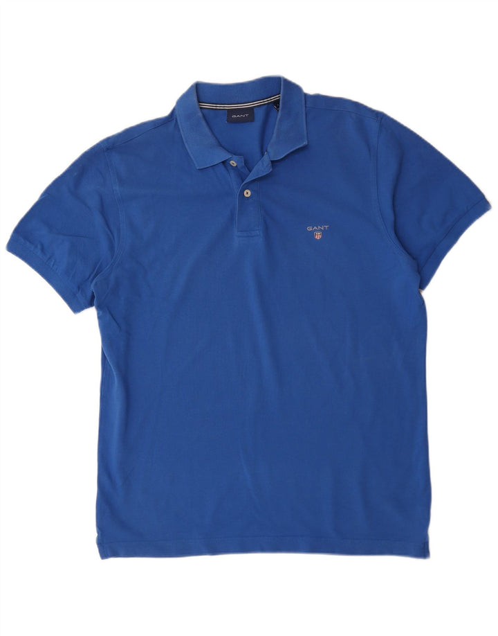 Tricou polo pentru bărbați Gant, mare, albastru, bumbac
