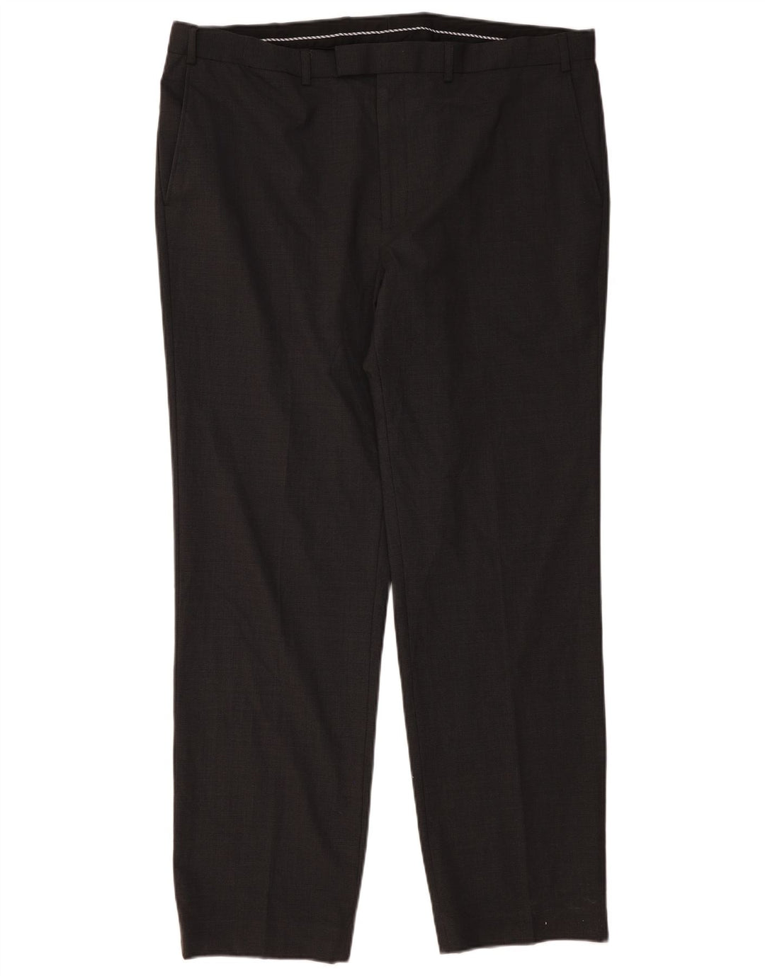 Pantaloni de costum pentru bărbați Marks & Spencer, cu tăiere obișnuită, L42 L33 Lână gri