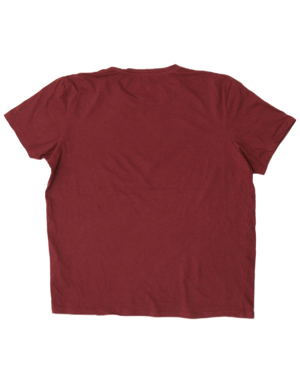 Tricou grafic Jack & Jones pentru bărbați Top XL Bumbac Burgundy