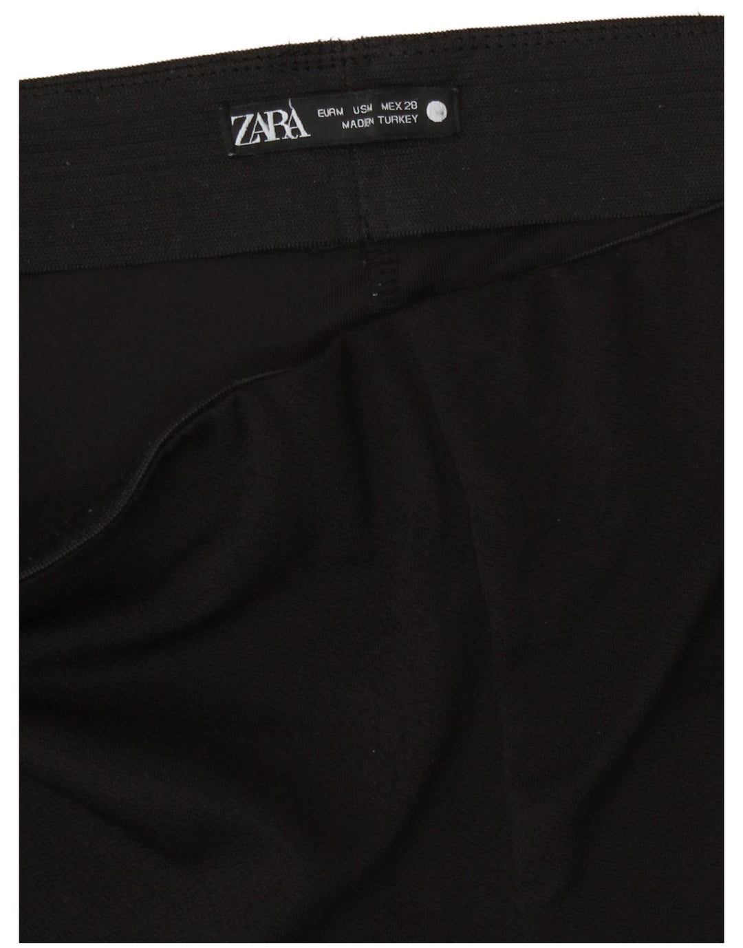 Pantaloni casual pentru femei Bootcut Zara Mediu L28 L28 Poliester negru