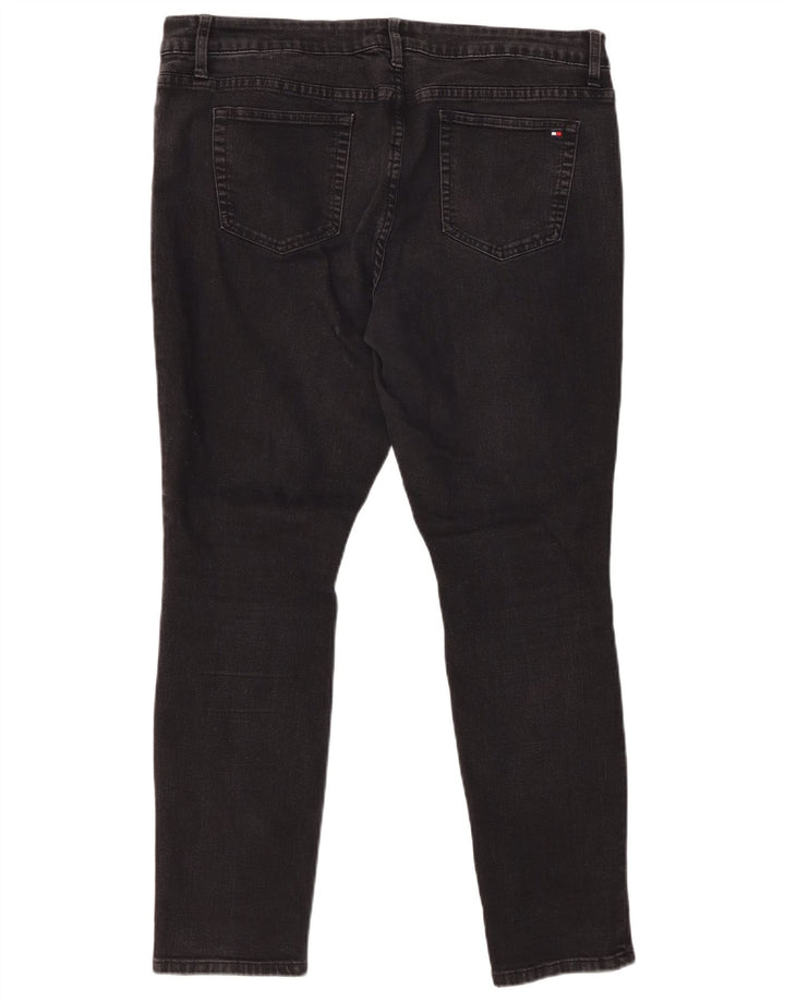 TOMMY HILFIGER Blugi skinny pentru femei US 14 XL W36 L28 bumbac negru