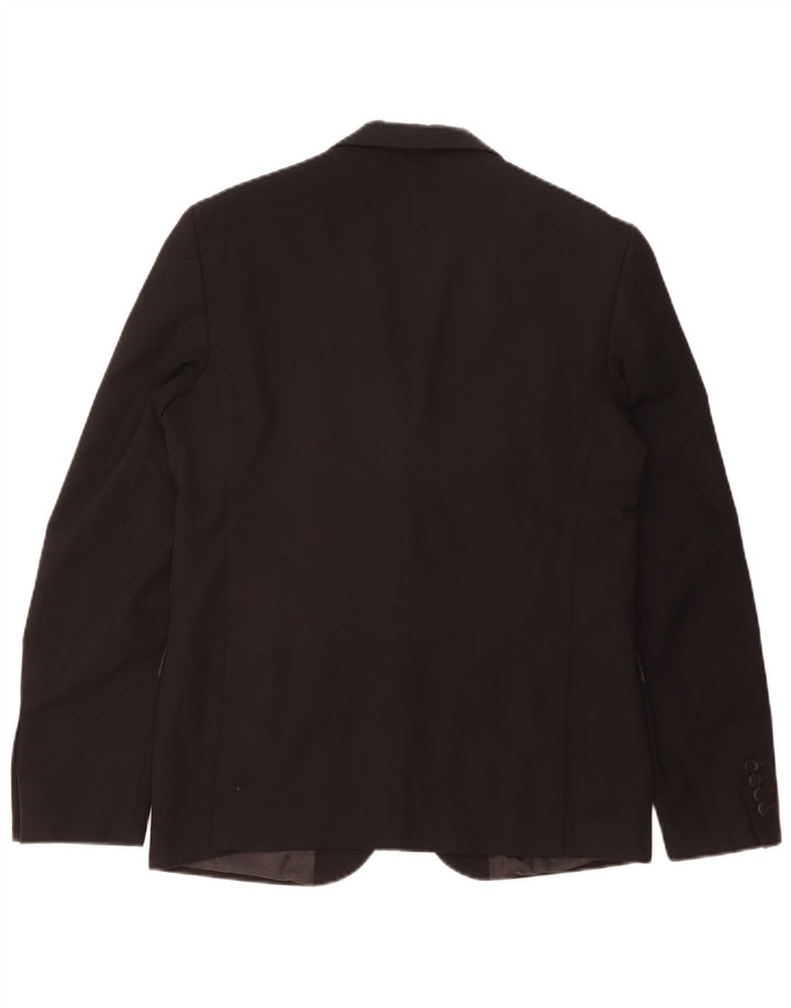 Blazer pentru bărbați Zara cu 2 nasturi EU 50 Poliester mediu negru