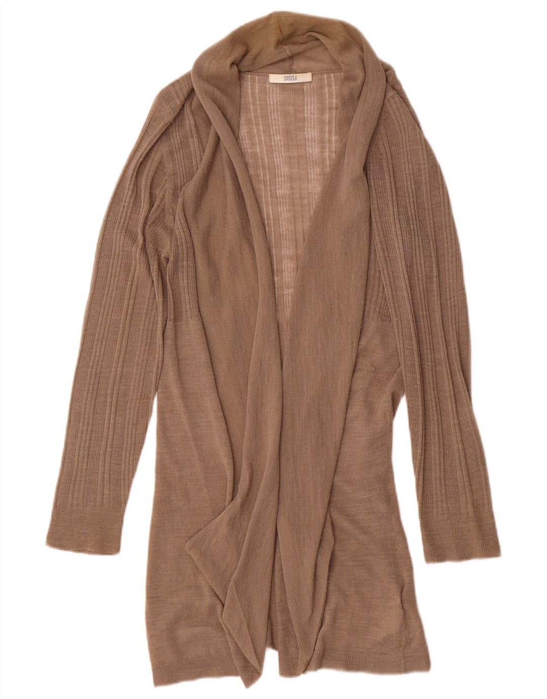 Pulover cardigan deschis pentru femei Marks & Spencer UK 14 maro mediu