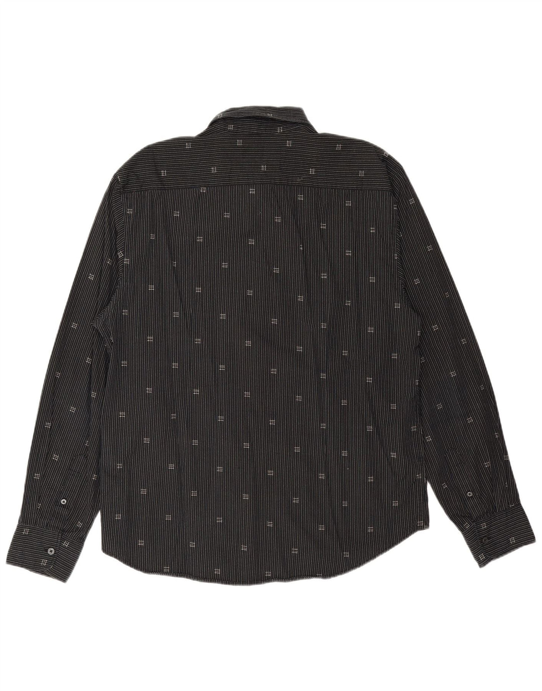 Cămașă pentru bărbați TOM TAILOR XL, bumbac negru cu dungi