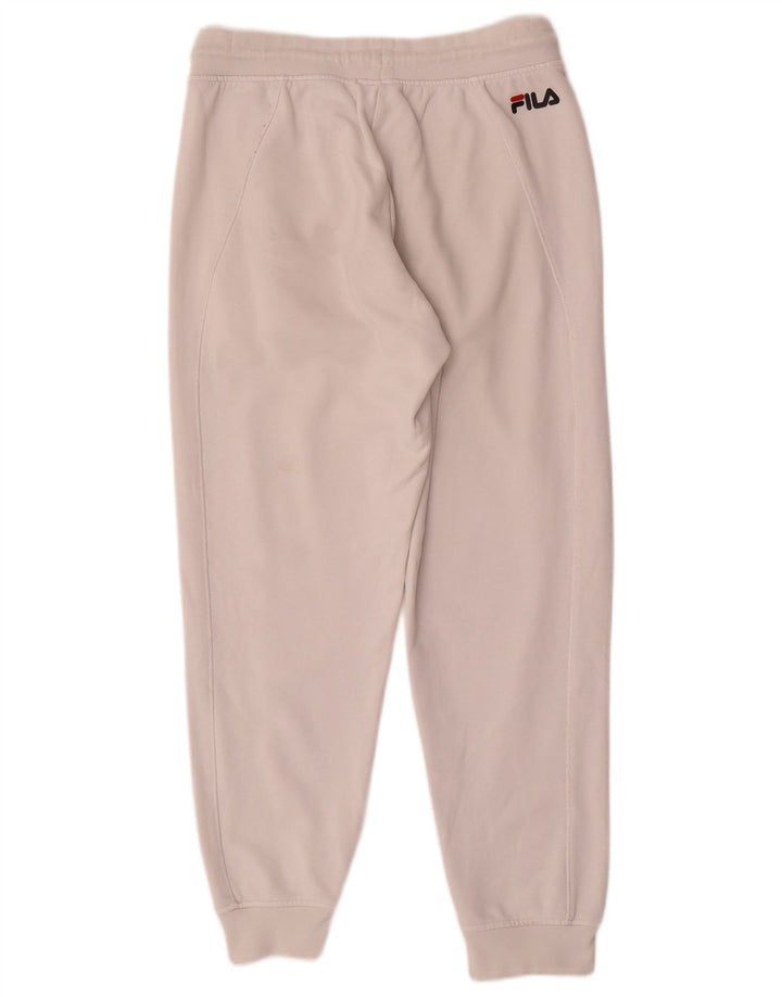 Pantaloni de trening Fila Barbati Joggeri Mici Bumbac Alb