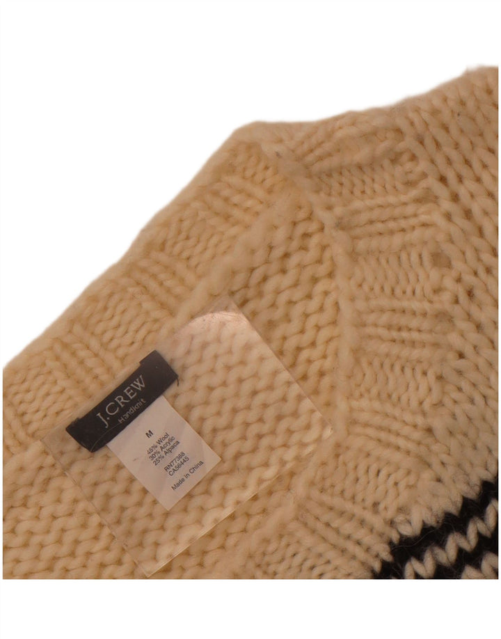 J. Crew Pulover pentru femei cu gât de barcă UK 12 Medium Off White Fair Isle