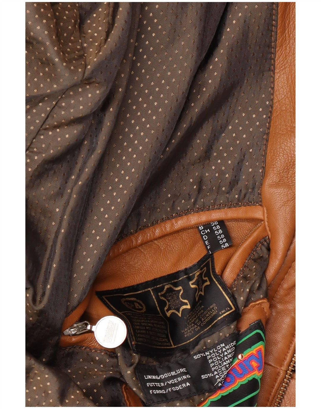 WESTBURY Jachetă de piele pentru bărbați EU 58 2XL piele maro