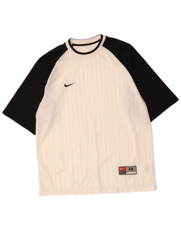 Tricou pentru bărbați Nike Top Mediu Alb Poliester Bloc de culoare