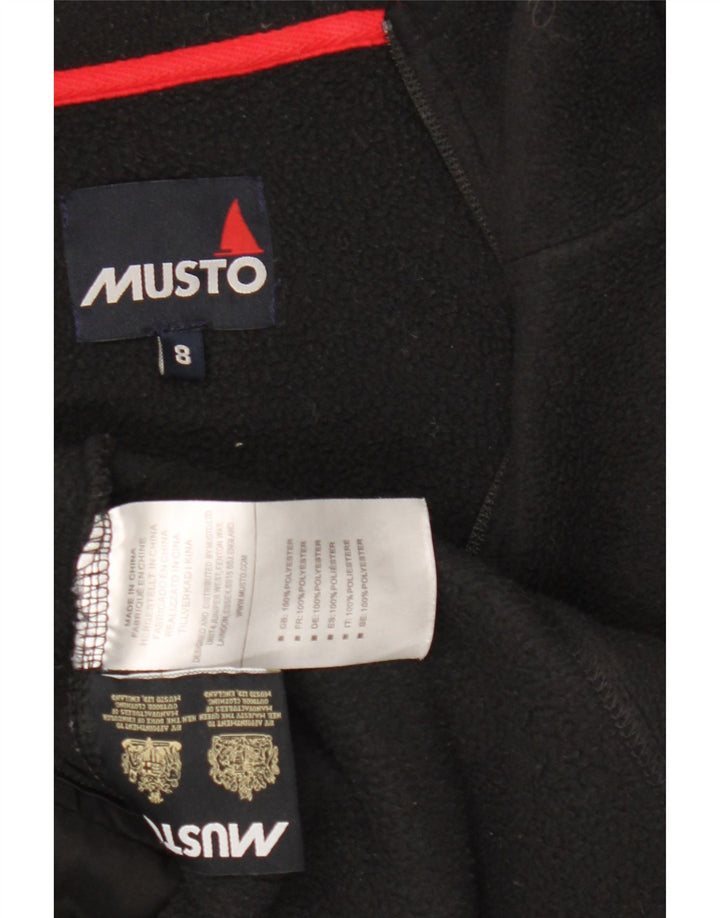 Jachetă polar cu glugă pentru femei Musto Polartec UK 8 Poliester negru mic
