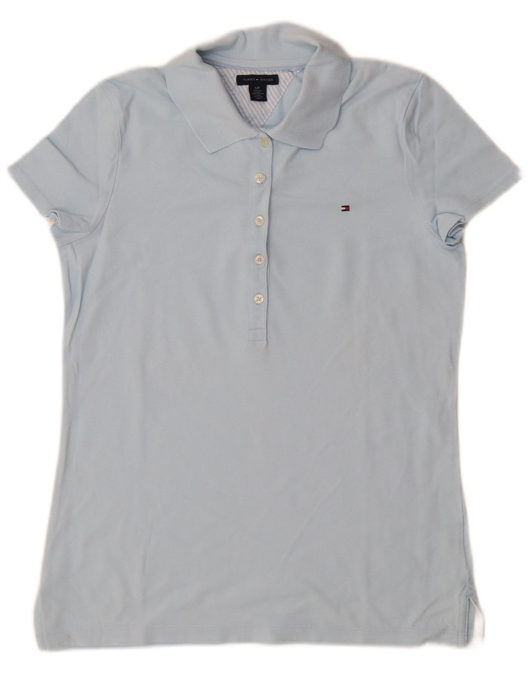 Tricou polo Tommy Hilfiger pentru femei UK 10 Small Blue