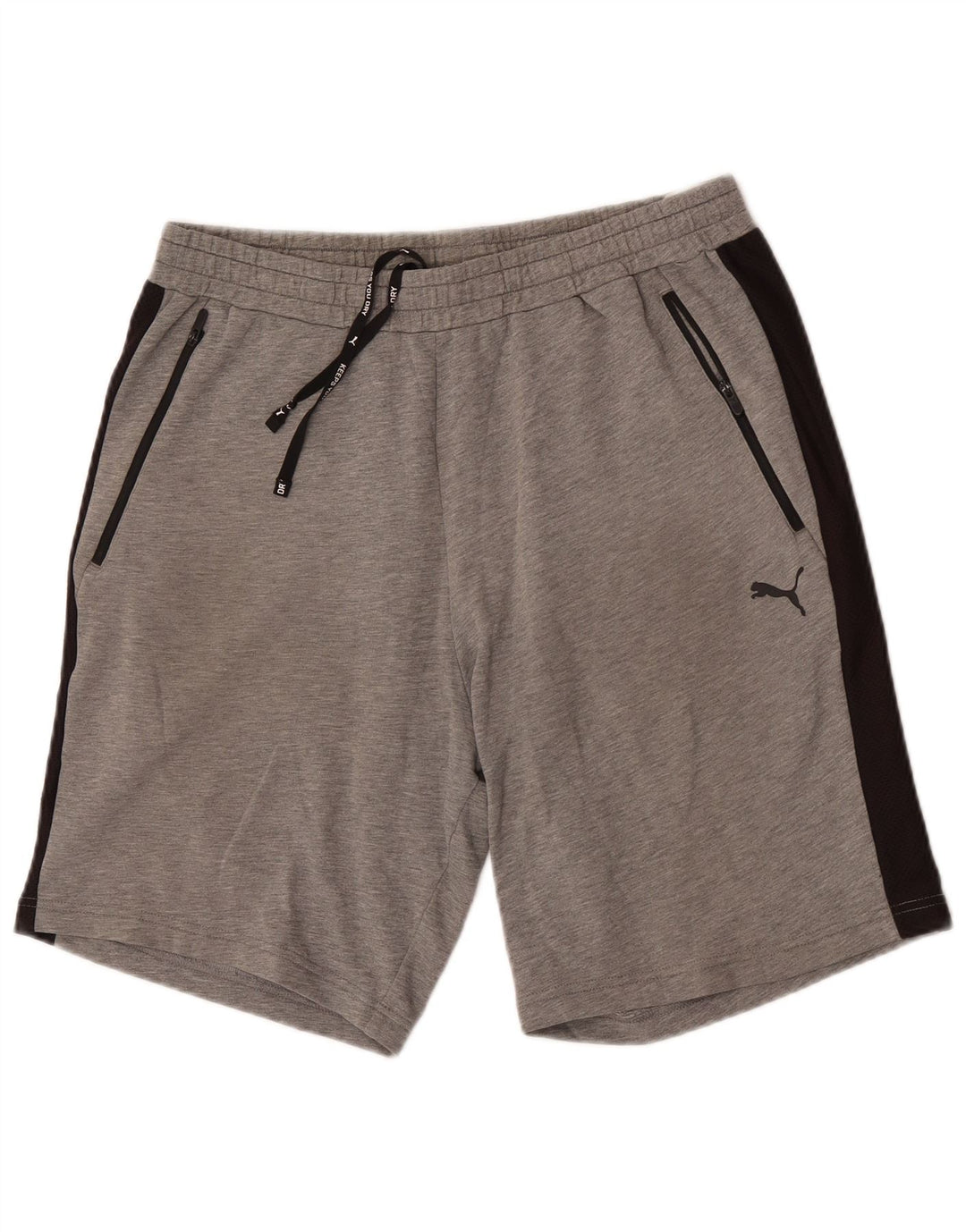 Pantaloni scurți sport Puma pentru bărbați, mari, gri, bumbac color bloc
