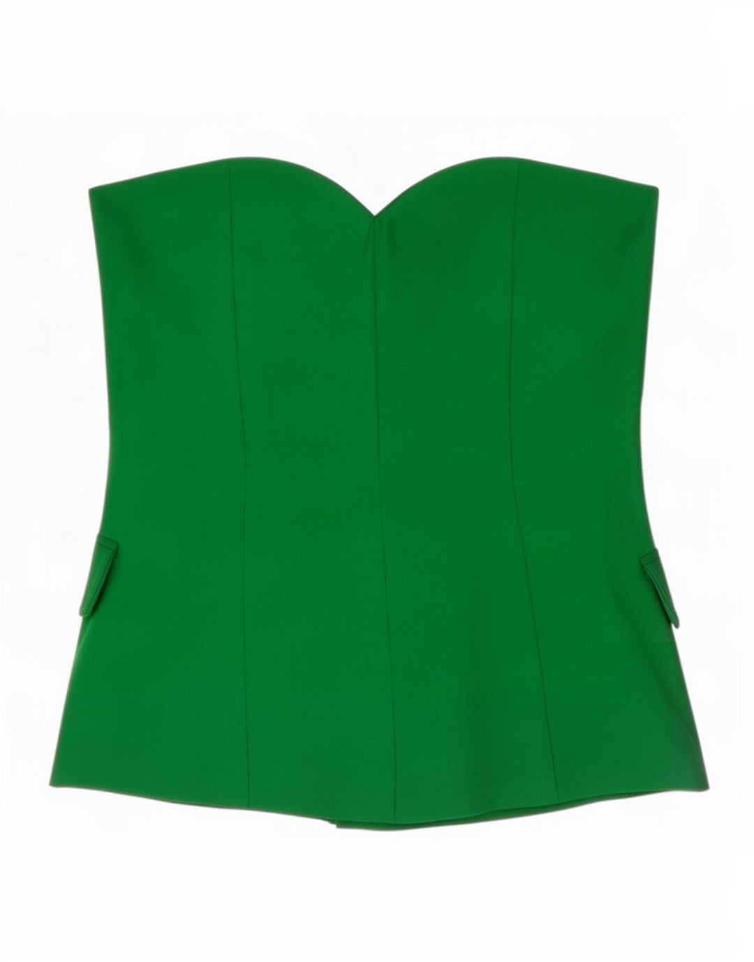 Top Crop fără bretele pentru femei Zara UK 10 Small Green