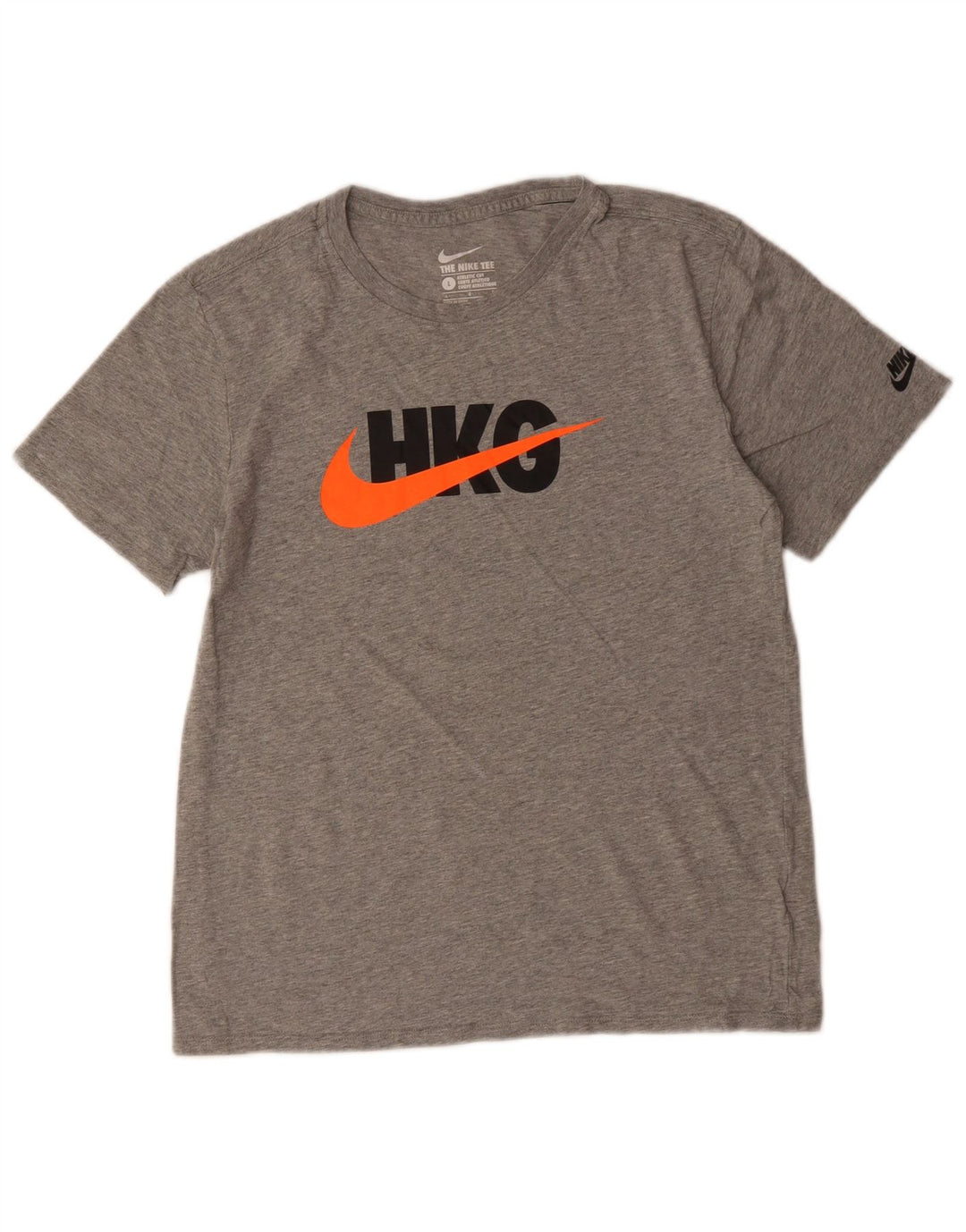 Tricou grafic NIKE pentru femei Athletic Cut Top UK 14 mare bumbac gri