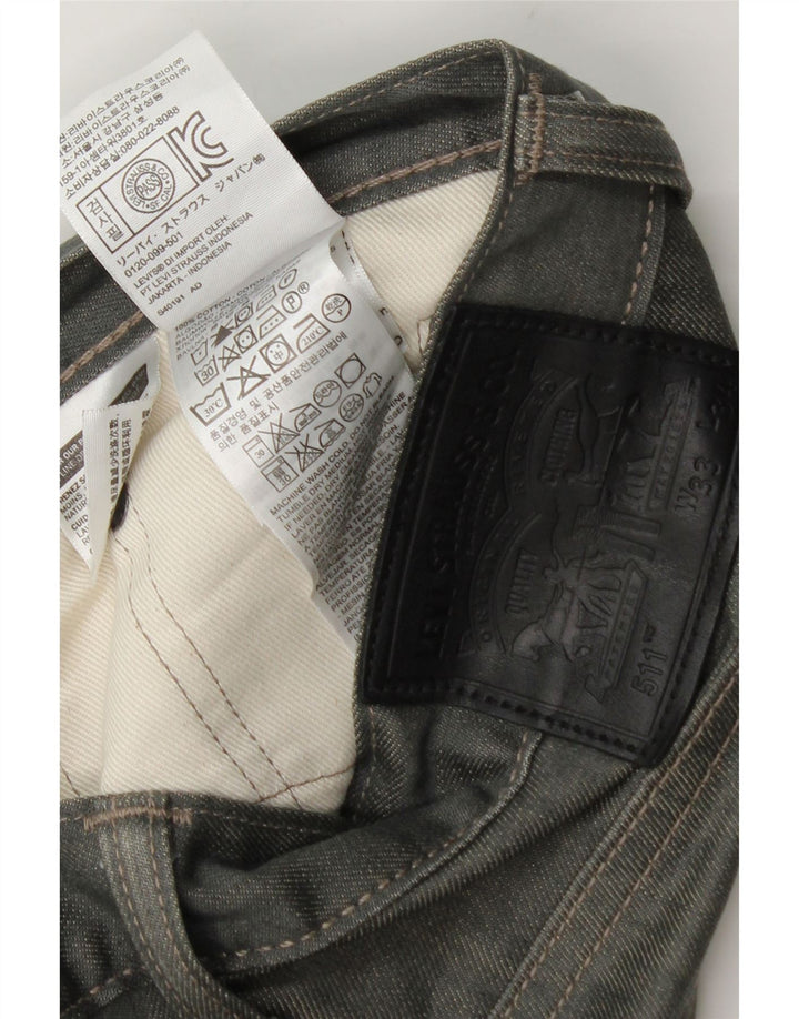 Blugi Levi's 511 Slim pentru bărbați W33 L34 bumbac gri