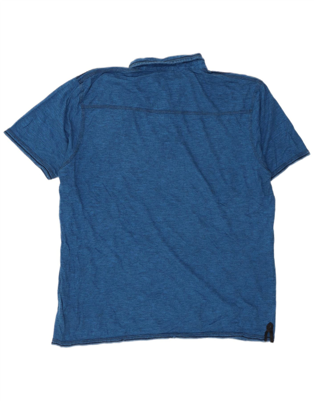 Cămașă polo BKE pentru bărbați 2XL, bumbac cu pete albastre