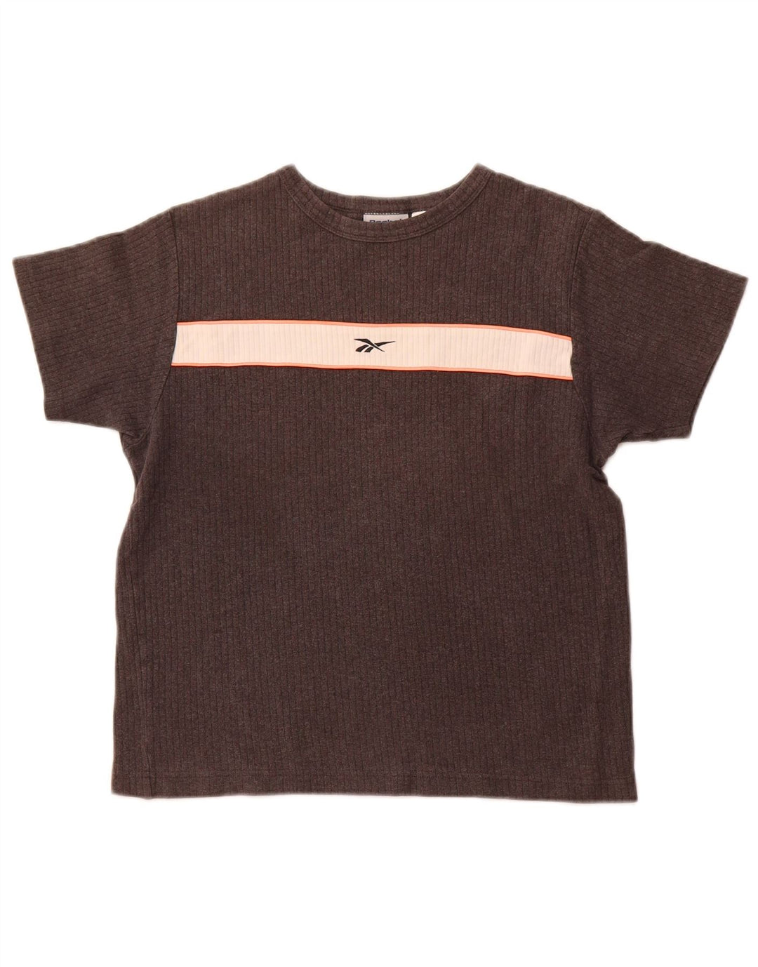 Reebok Tricou dama Top UK 12 Medium Gri Colorblock Bumbac