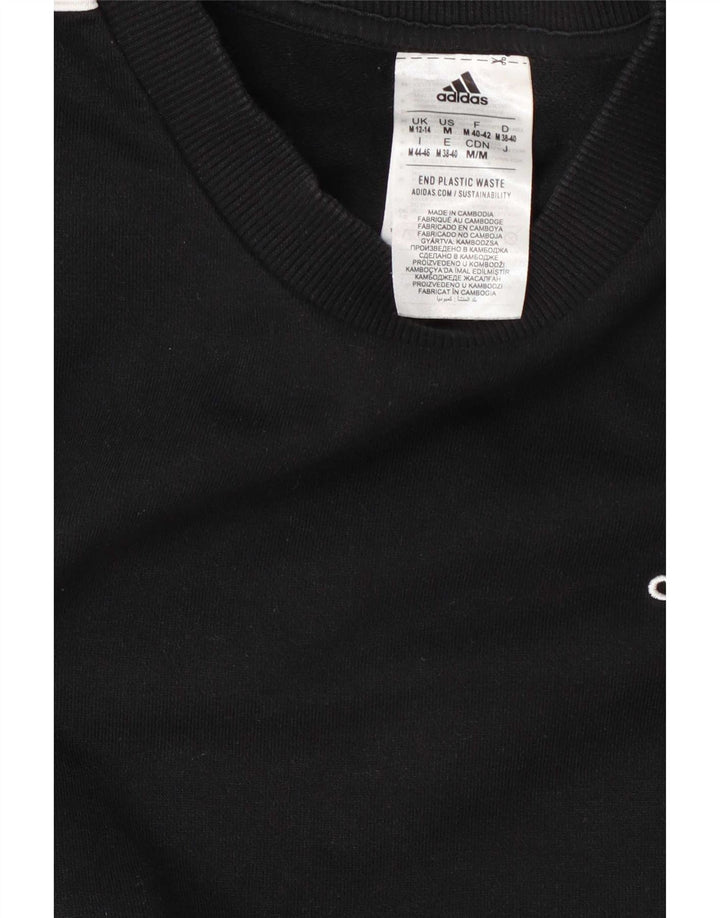 Adidas Womens Oversized Sweatshirt Jumper Dress UK 12/14 Medium Black