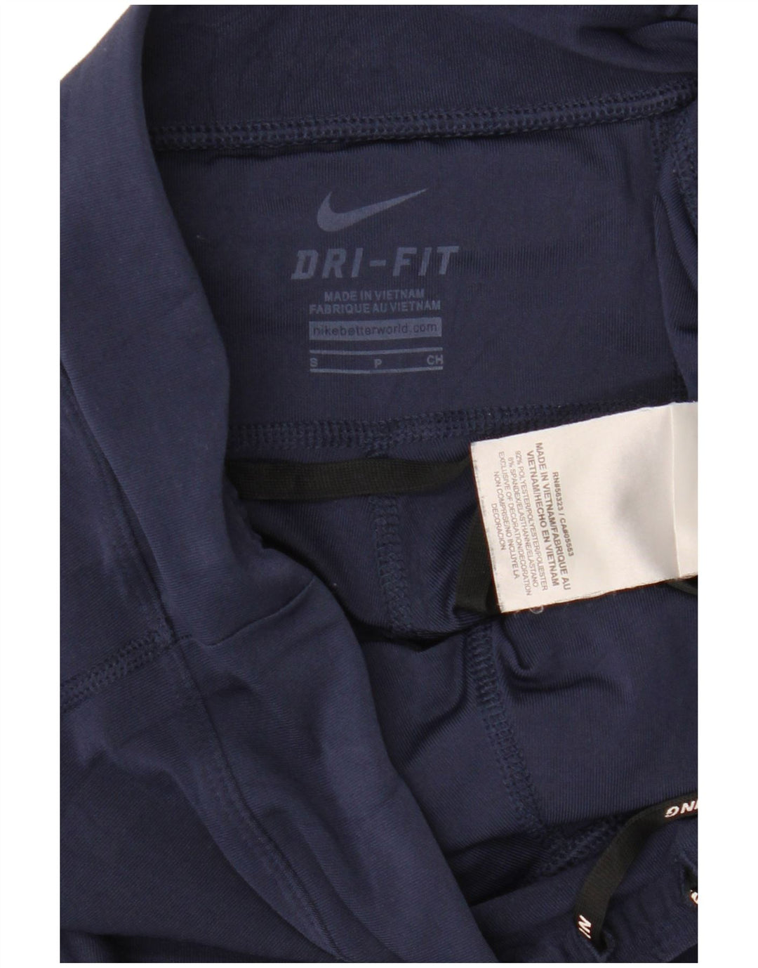 Leggings NIKE Dri Fit Capri pentru femei UK 10 Mici, poliester bleumarin